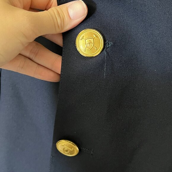 Ralph Lauren Polo University Club Gold Button Sport Coat Blazer - Men's Size 40 - Picture 2 of 13
